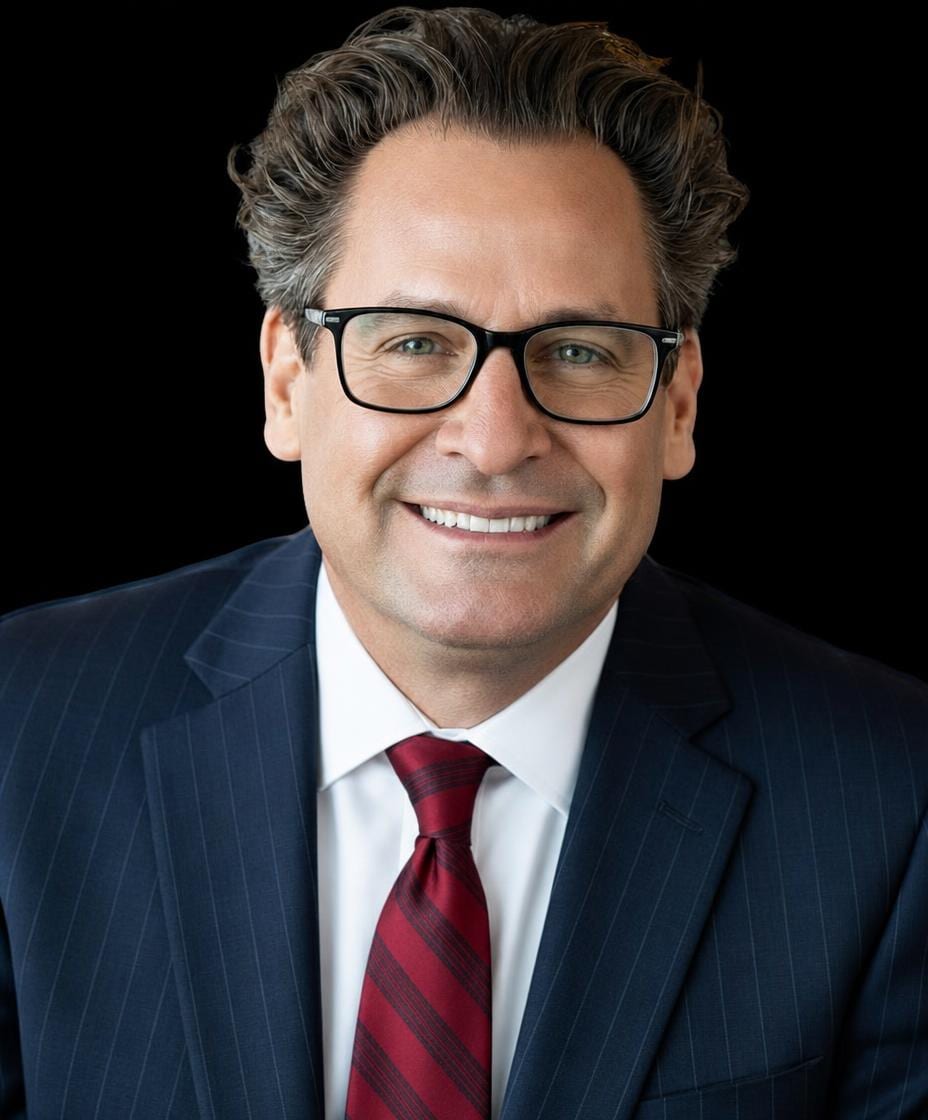 Emery Brett Ledger, the attorney responsible for this website, photographed at the firm.